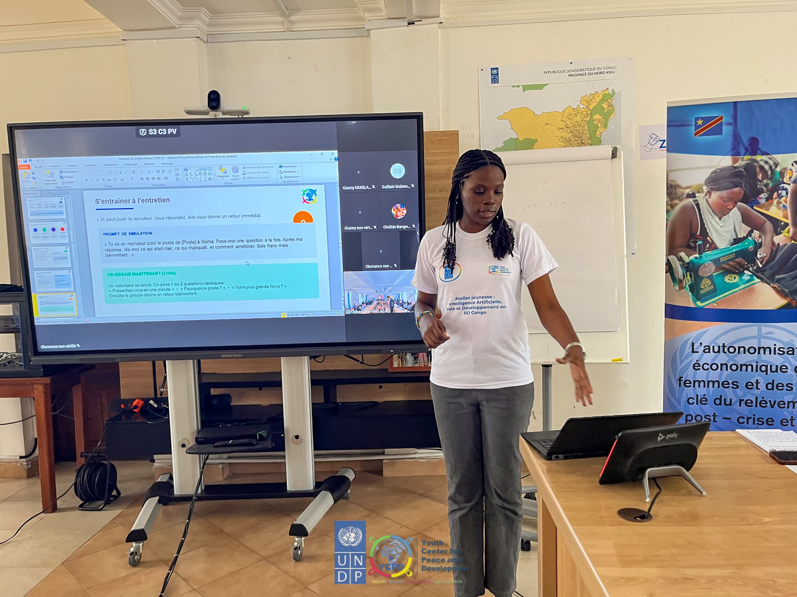 GOMA: Youth, Artificial Intelligence, Peace and Development at the Heart of a Workshop Organized by YCPD ASBL and UNDP