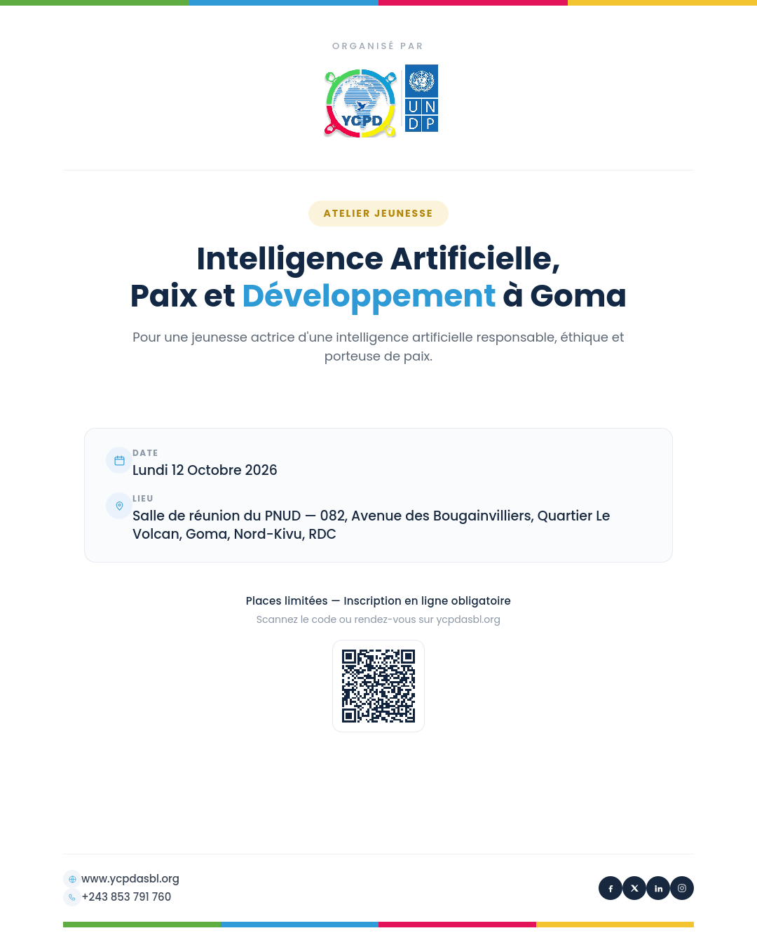 Youth Workshop: Artificial Intelligence, Peace and Development in Goma